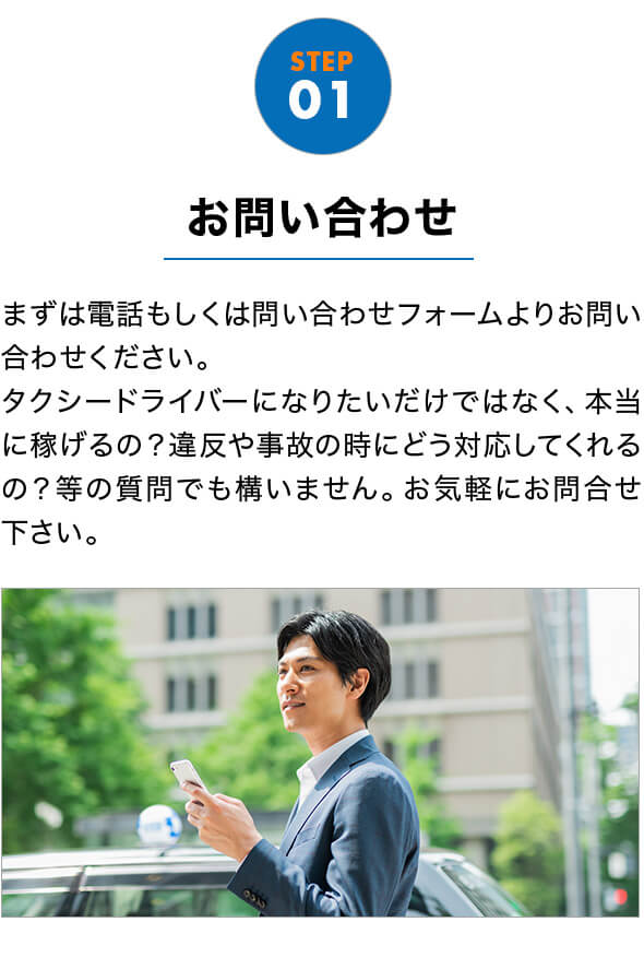 STEP01 お問い合わせ